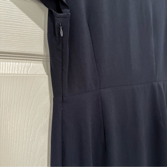 Banana‎ Republic Blue V-Neck Sheath Dress Short Sleeve - Picture 3 of 6